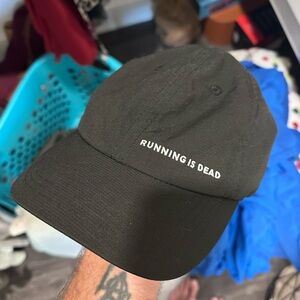Running Is Dead Running Hat L2 D3 Black